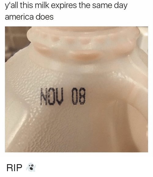 美国是不是和这个牛奶一样--过期了？