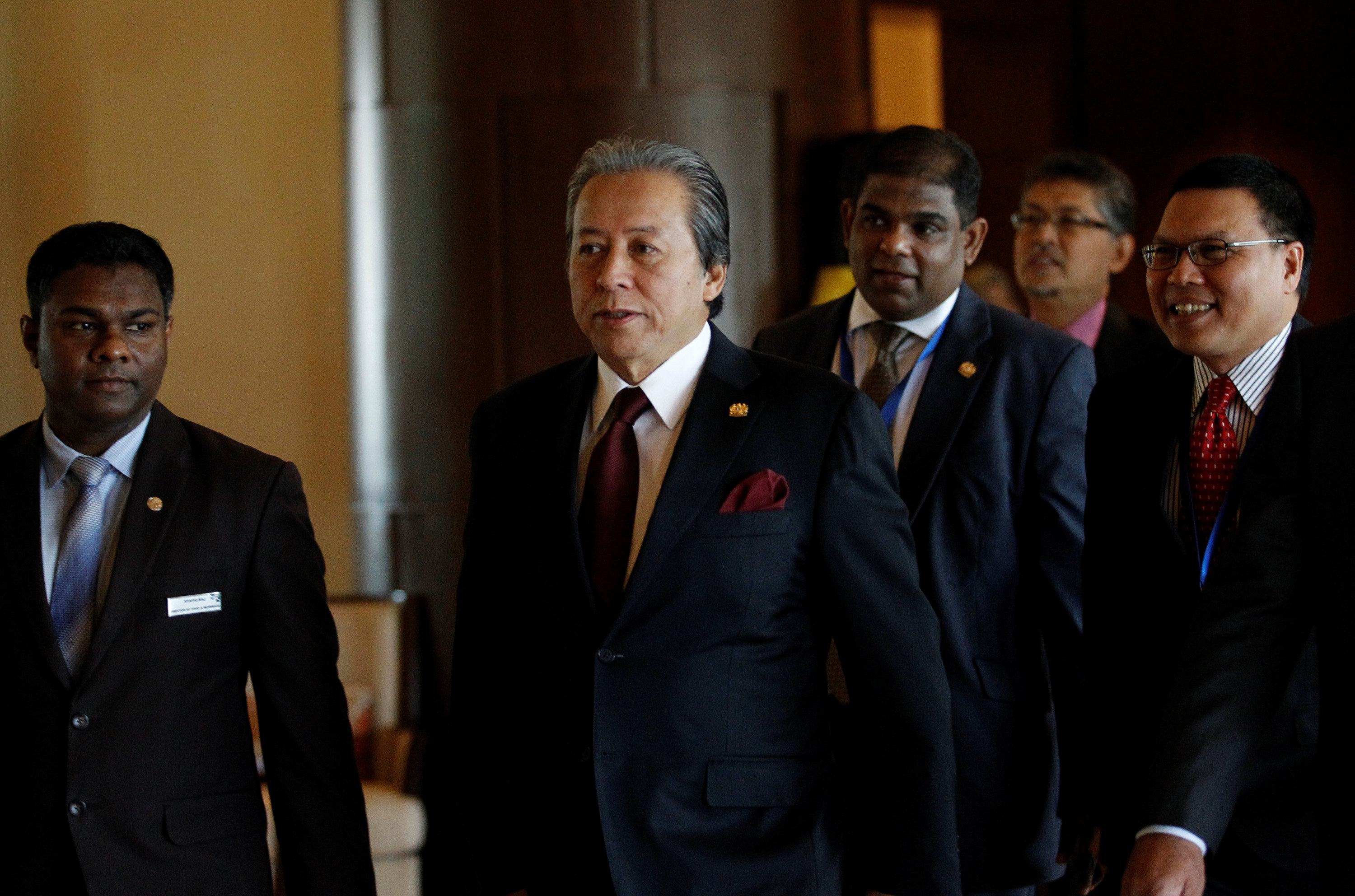 Malaysia Foreign Minister Anifah Aman arrives to attend ASEAN Foreign Minister Meeting for Rohingya issue in Sedona hotel at Yangon, Myanmar December 19, 2016. REUTERS/Soe Zeya Tunn