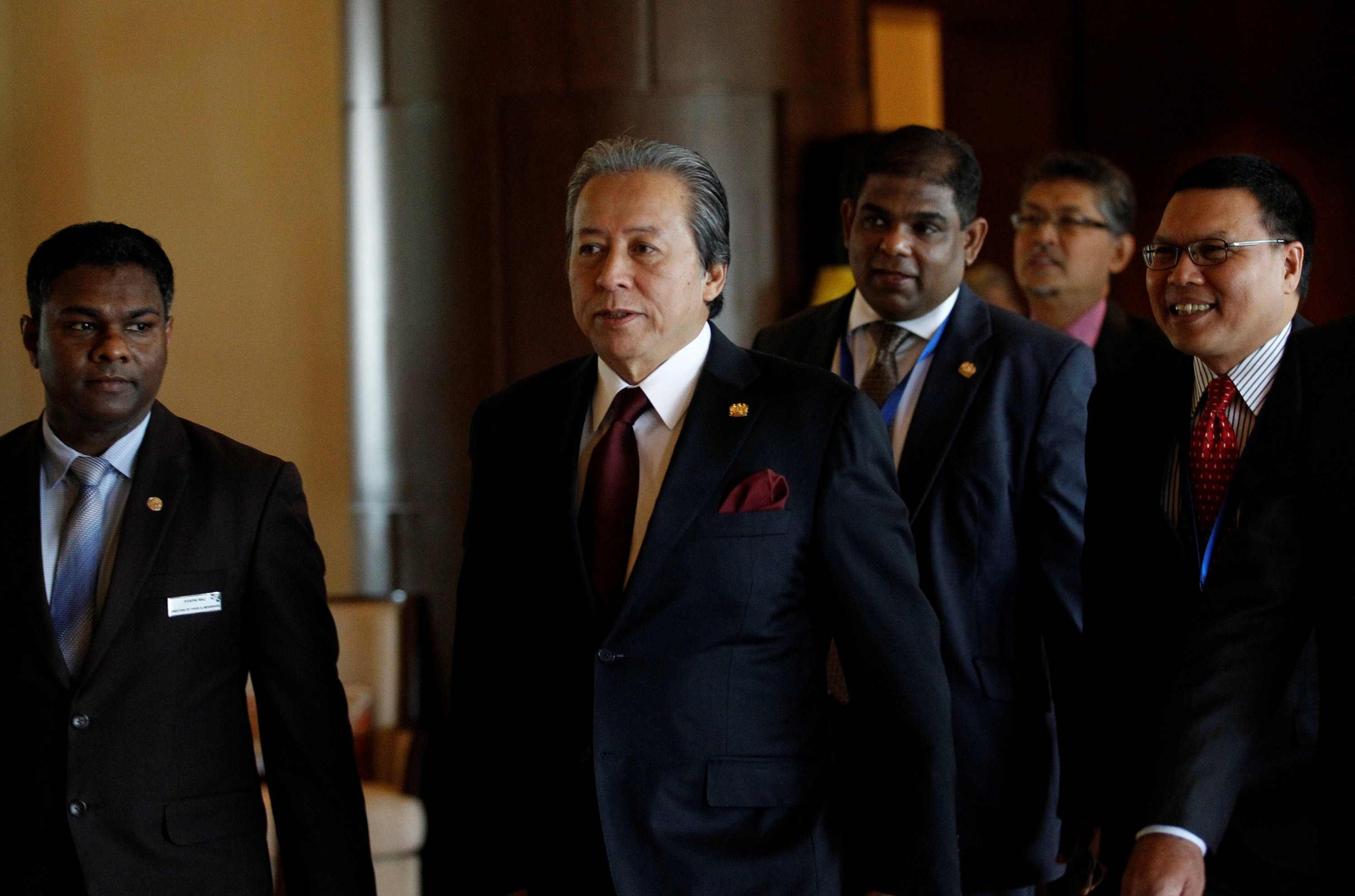 Malaysia Foreign Minister Anifah Aman arrives to attend ASEAN Foreign Minister Meeting for Rohingya issue in Sedona hotel at Yangon, Myanmar December 19, 2016. REUTERS/Soe Zeya Tunn