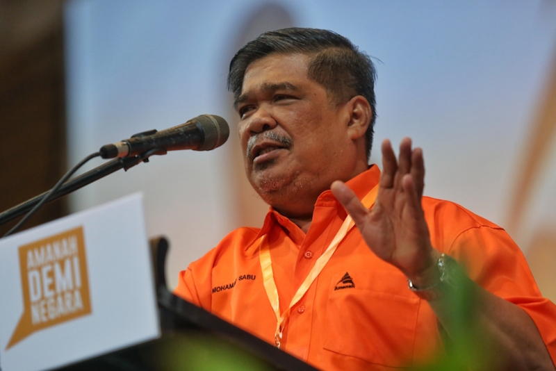 Parti Amanah Negara (Amanah) president Mohamad Sabu speaks during the Amanah Convention in Shah Alam December 11, 2016. u00e2u20acu201d Picture by Saw Siow Feng