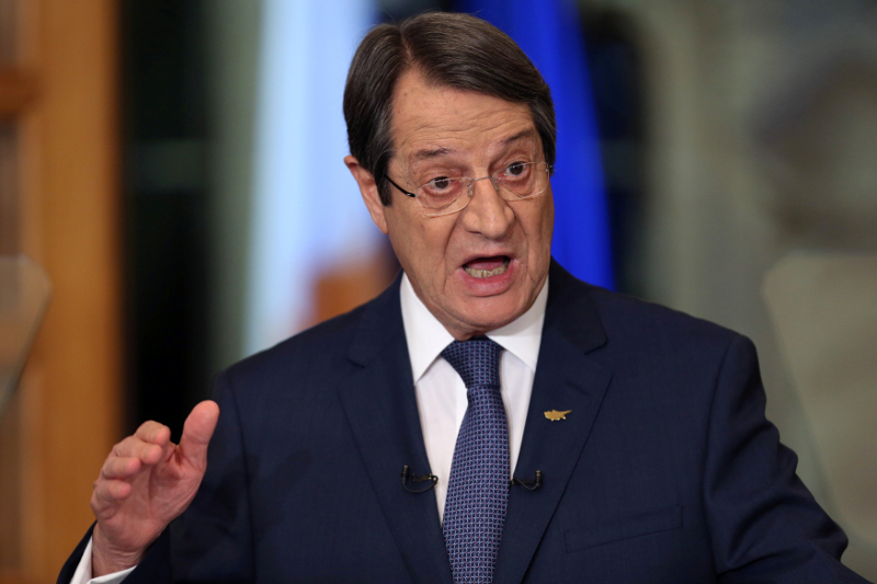 Cypriot President Nicos Anastasiades talks during a televised press conference at the Presidential Palace in Nicosia November 23, 2016. u00e2u20acu201d Reuters pic
