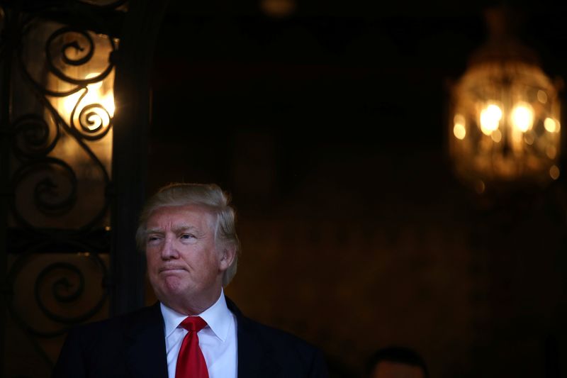 US President-elect Donald Trump pauses as he talks to members of the media after a meeting with Pentagon officials at Mar-a-Lago estate in Palm Beach, Florida, December 21, 2016. u00e2u20acu201d Reuters pic