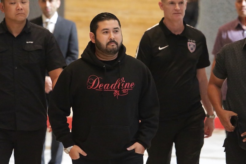 Tengku Mahkota Johor Tunku Ismail Sultan Ibrahim arrives for a meeting with local football supporters in Kuala Lumpur February 22, 2017. u00e2u20acu201d Picture by Choo Choy Mayn