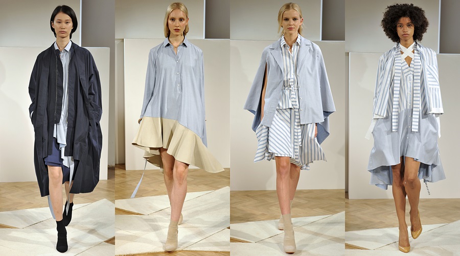 坦白说，即便你不是名模，细条纹的服装你也绝对能够Hold 得住！图取自：instyle 