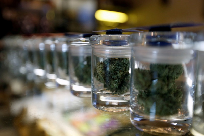 A variety of medicinal marijuana buds in jars are pictured at Los Angeles Patients & Caregivers Group dispensary in West Hollywood, California, October 18, 2016. u00e2u20acu201d Reuters pic