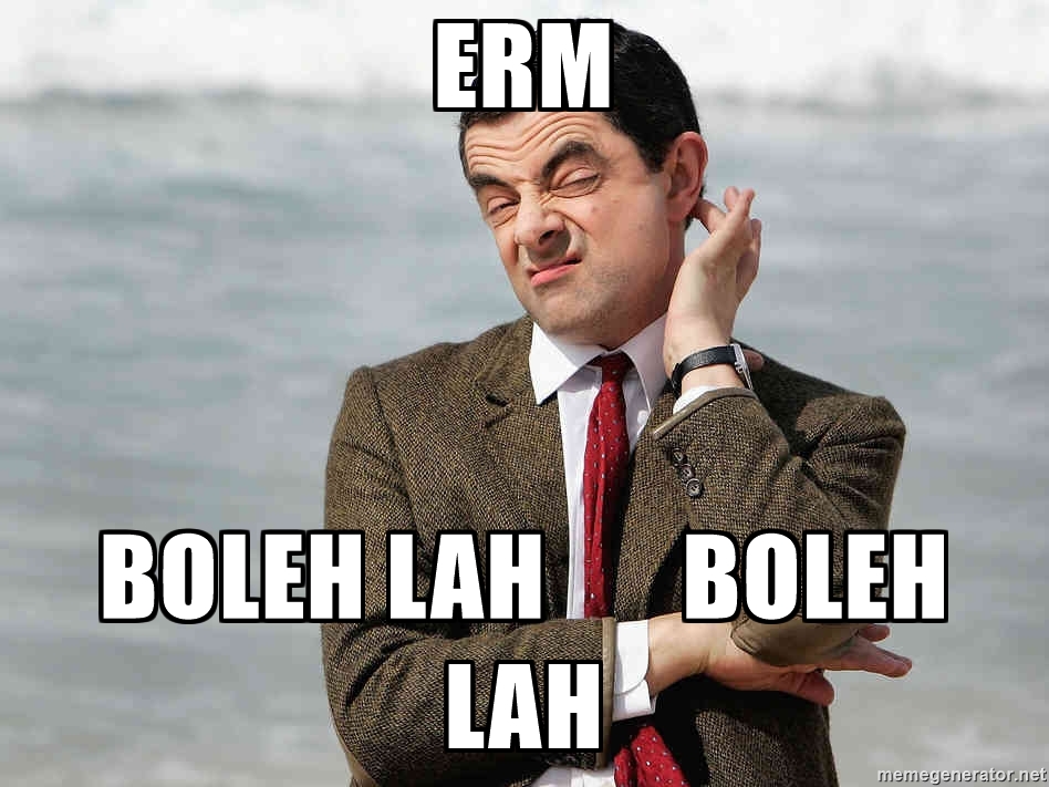 “我们就是酱的咯！”“不能Tahan 就走开啦！”图取自：memegenerator 