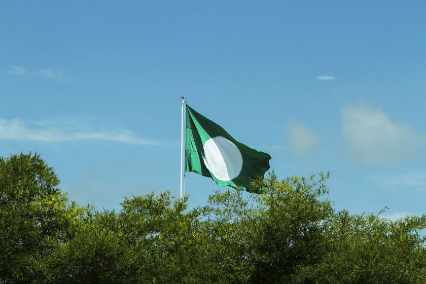 A PAS flag flies on a mast at the Kompleks PAS Kedah in Alor Setar April 27, 2017. u00e2u20acu201d Picture by Yusof Mat Isa