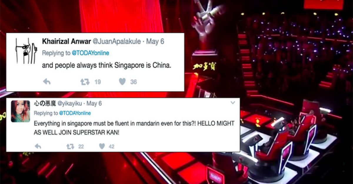新加坡网民不满新马版《好声音》的参赛条规，认为有“种族主义”之嫌。-图取自网络- 