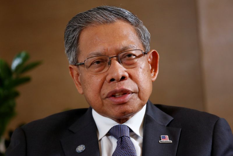 Malaysia's Trade Minister Datuk Seri Mustapa Mohamed speaks during an interview with Reuters during the Apec trade ministers meeting in Hanoi May 19, 2017. u00e2u20acu201d Reuters pic