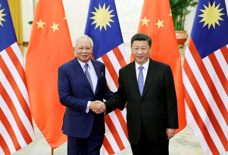 Prime Minister Datuk Seri Najib Razak meets Chinese President Xi Jinping ahead of the Belt and Road Forum in Beijing, May 13, 2017. u00e2u20acu201d Reuters pic