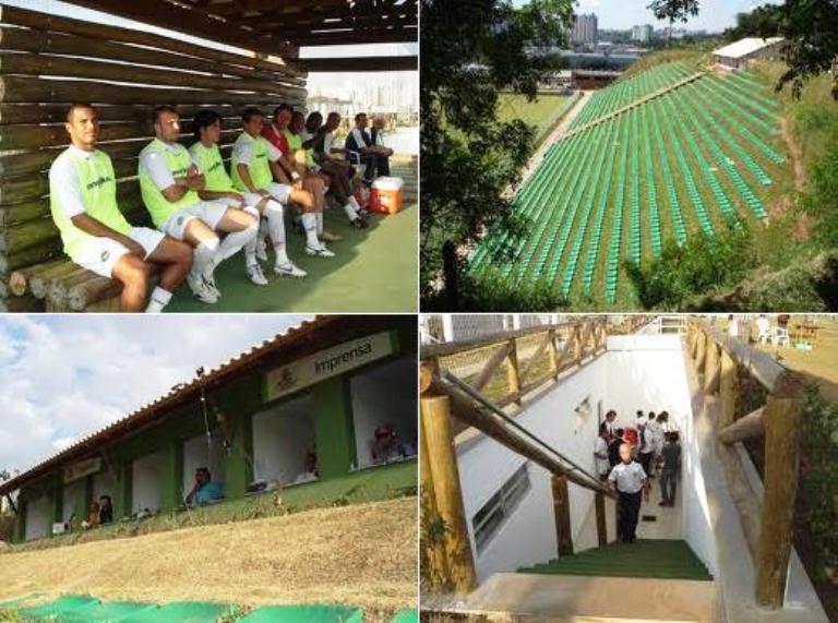 还真是一个很有生态概念的足球场啊。-摘自网络-