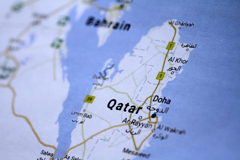 A map of Qatar is seen in this picture illustration June 5, 2017. u00e2u20acu201d Reuters pic