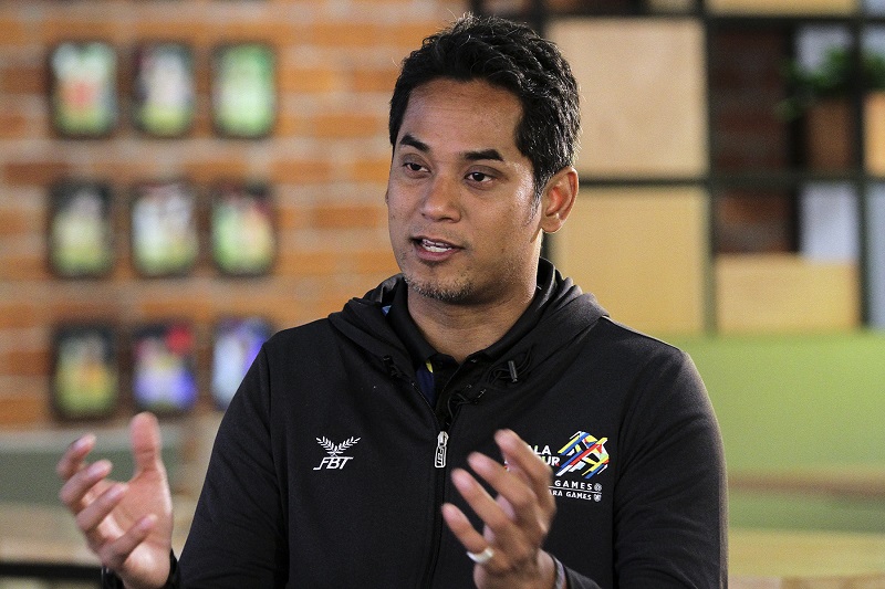 Youths and Sports Minister Khairy Jamaluddin speaks to Malay Mail Online during an interview at Majlis Sukan Negara in Bukit Jalil June 1, 2017. u00e2u20acu201d Picture by Yusof Mat Isa