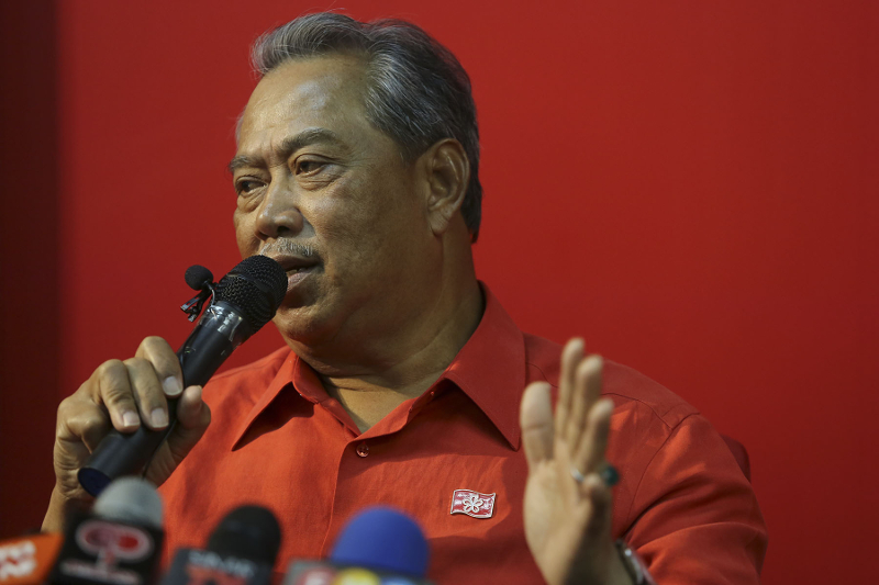 PPBM President Tan Sri Muhyiddin Yassin speaks during a press conference in Petaling Jaya July 19, 2017. u00e2u20acu201d Picture by Yusof Mat Isa