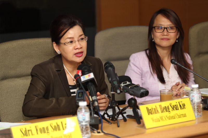 Wanita MCA National Chairman Datuk Heng Seai Kie speaks at a press conference at Wisma MCA in Kuala Lumpur July 28, 2017. u00e2u20acu2022 Picture by Choo Choy May