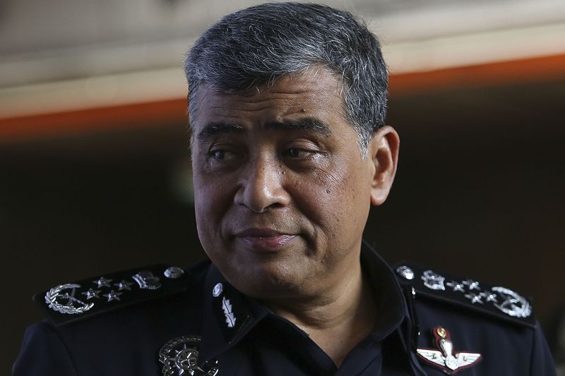 IGP Tan Sri Khalid Abu Bakar speaks during a press conference after the PDRM monthly assembly at the federal police headquarters in Kuala Lumpur July 27, 2017. u00e2u20acu2022 Picture by Yusof Mat Isa