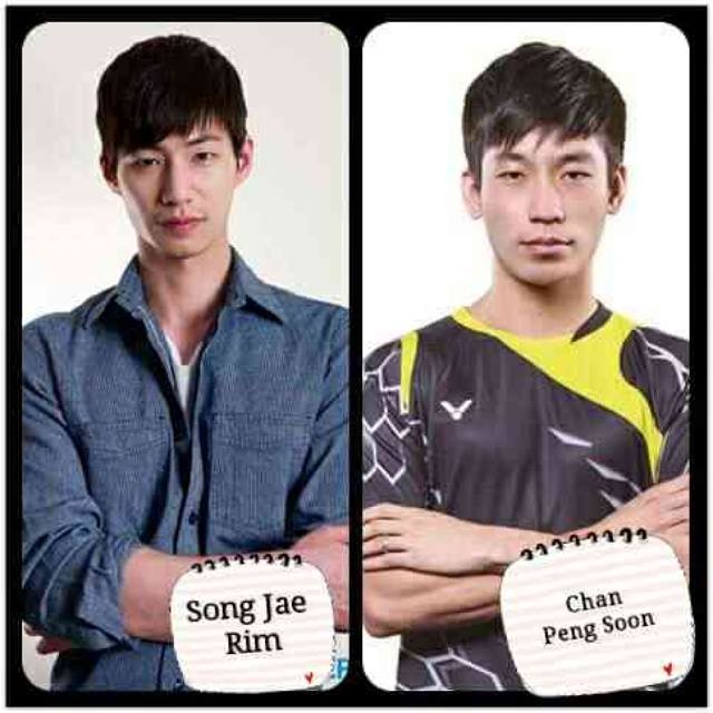 曾经有人说陈炳顺（右）有点像韩国男演员宋再临（左）呢。-摘自陈炳顺FB-