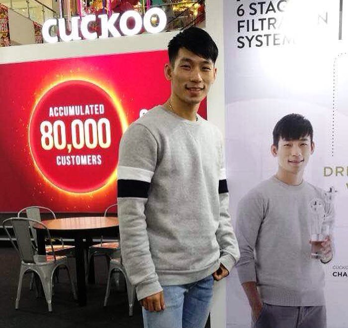 陈炳顺接获不少产品代言。-摘自陈炳顺FB-