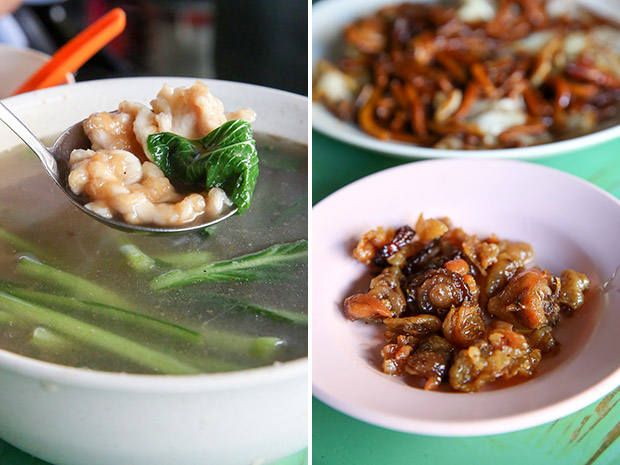 还有不再菜单上的鸡肉碎汤。-Choo Choy May摄-