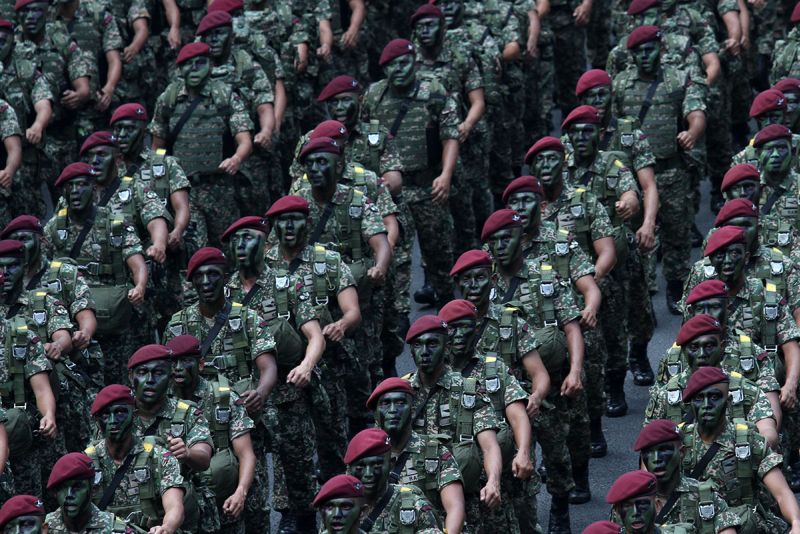 The Malaysian Armed Forces take part in the 60th National Day parade at Dataran Merdeka in Kuala Lumpur on August 31, 2017. u00e2u20acu2022 Picture by Miera Zulyana