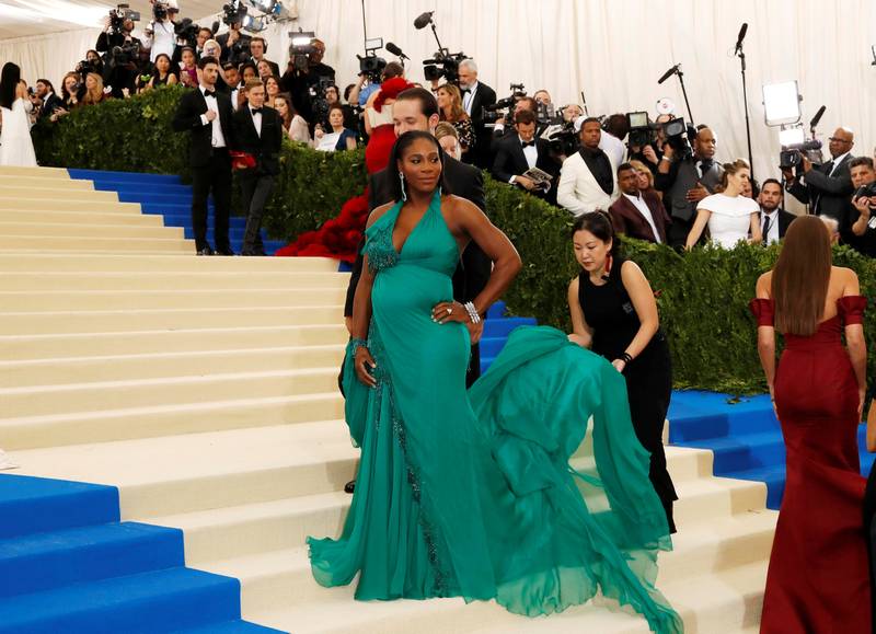 Serena Williams and Alexis Ohanian at the Metropolitan Museum of Art Costume Institute Gala in New York May 1, 2017. u00e2u20acu201d Reuters pic 