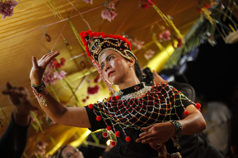 Rohana Abdul Kadir in the lead role of Pak Yong, during the opening sequence of Menghadap Rebab. u00e2u20acu201d Picture by Wong Horngyih, courtesy of Pusaka