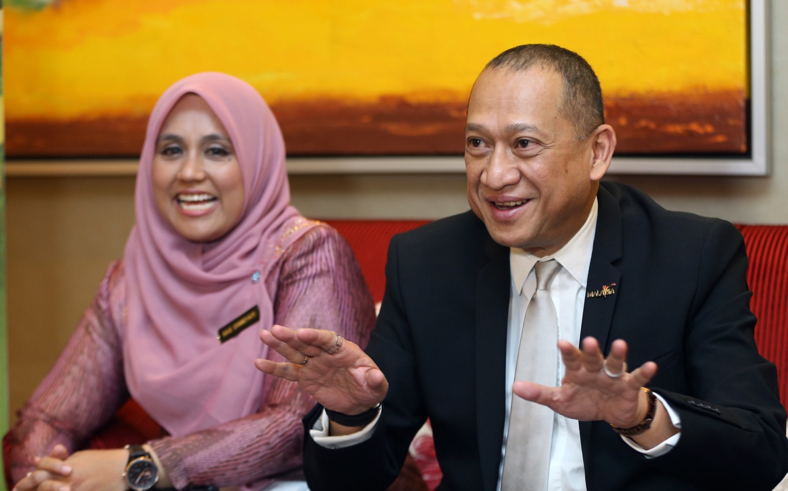 Tourism and Culture Minister Datuk Seri Nazri Aziz and his deputy Datuk Mas Ermieyati Samsudin at the press conference at Seri Pacific, Kuala Lumpur. u00c2u00acu00e2u20acu201d Picture by Razak Ghazali