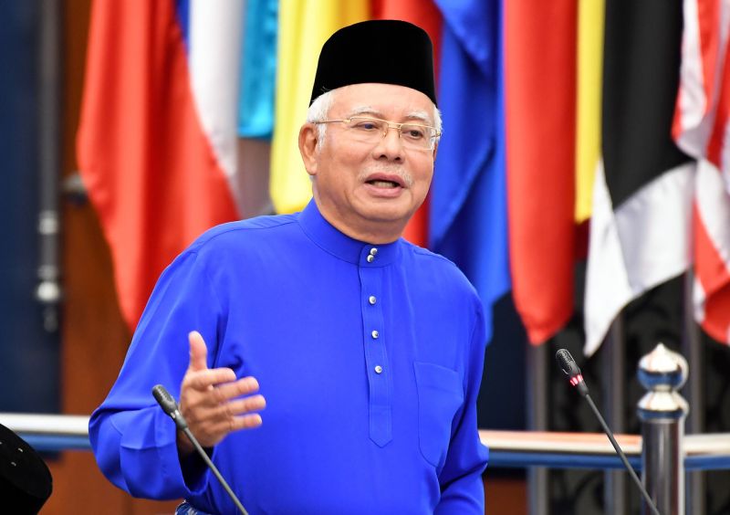 Datuk Seri Najib Razak tabling Budget 2018 in the Dewan Rakyat, October 27, 2017. u00e2u20acu2022 Bernama pic