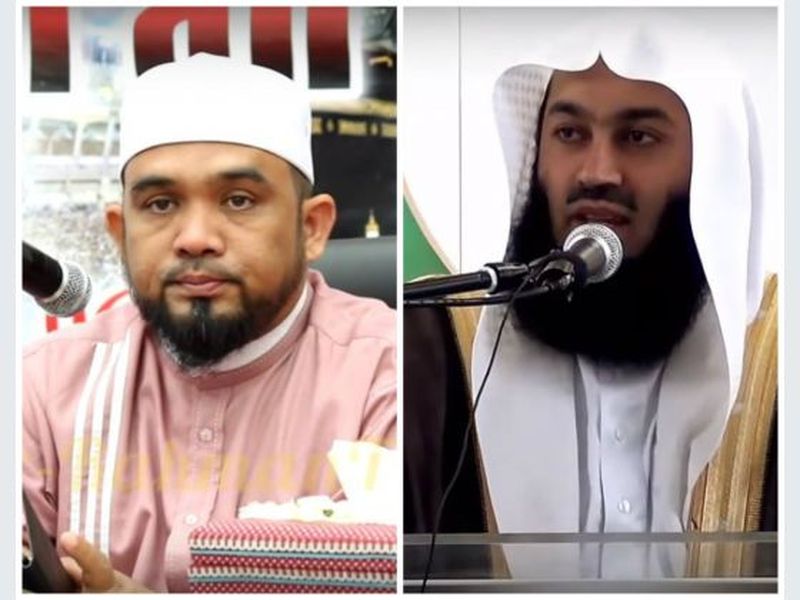 Two foreign Islamic preachers, Ismail Menk (right) and Haslin Baharim, engaged to preach on a religious-themed cruise which will depart and end in Singapore late November, will not be allowed to enter the Republic, said the Ministry of Home Affairs in a s