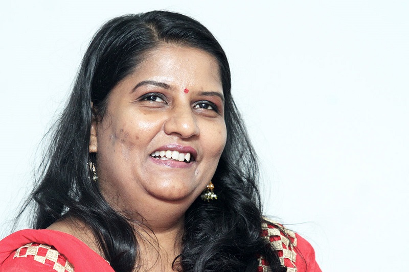 Indira Gandhi at a press conference in Petaling Jaya November 21, 2017. u00e2u20acu201d Picture by Miera Zulyana