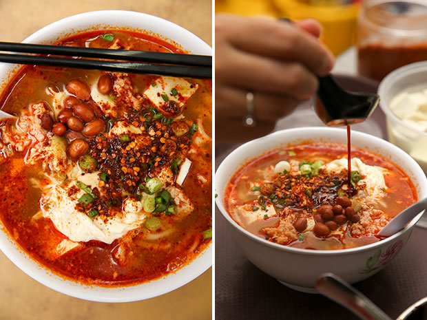 麻辣面汤底加入了泡菜,让整个汤的味道变得不一样了。-Choo Choy May摄-