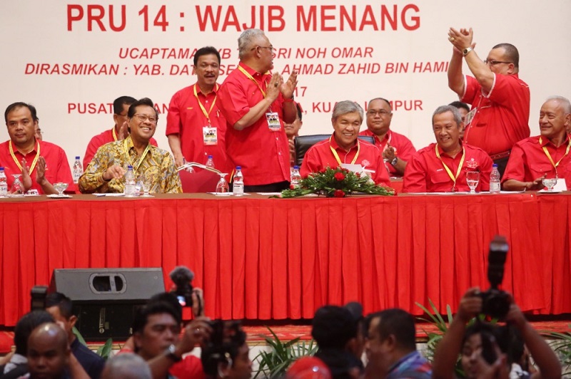 Deputy Prime Minister Datuk Seri Ahmad Zahid Hamidi officiates the Selangor Umno convention in Kuala Lumpur December 2, 2017. u00e2u20acu201d Picture by Choo Choy May