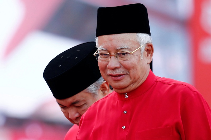 Prime Minister Datuk Seri Najib Razak, who is also Umno president, at the opening of the Umno General Assembly at the Putra World Trade Centre in Kuala Lumpur December 7, 2017. u00e2u20acu201d Reuters pic