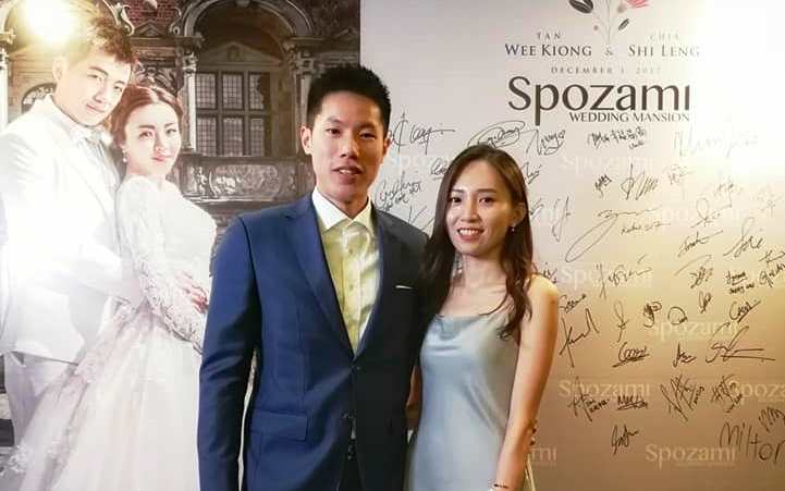 据悉吴蔚昇的妻子是球迷公认的“羽球最美太太团成员”。-摘自Spozami脸书-