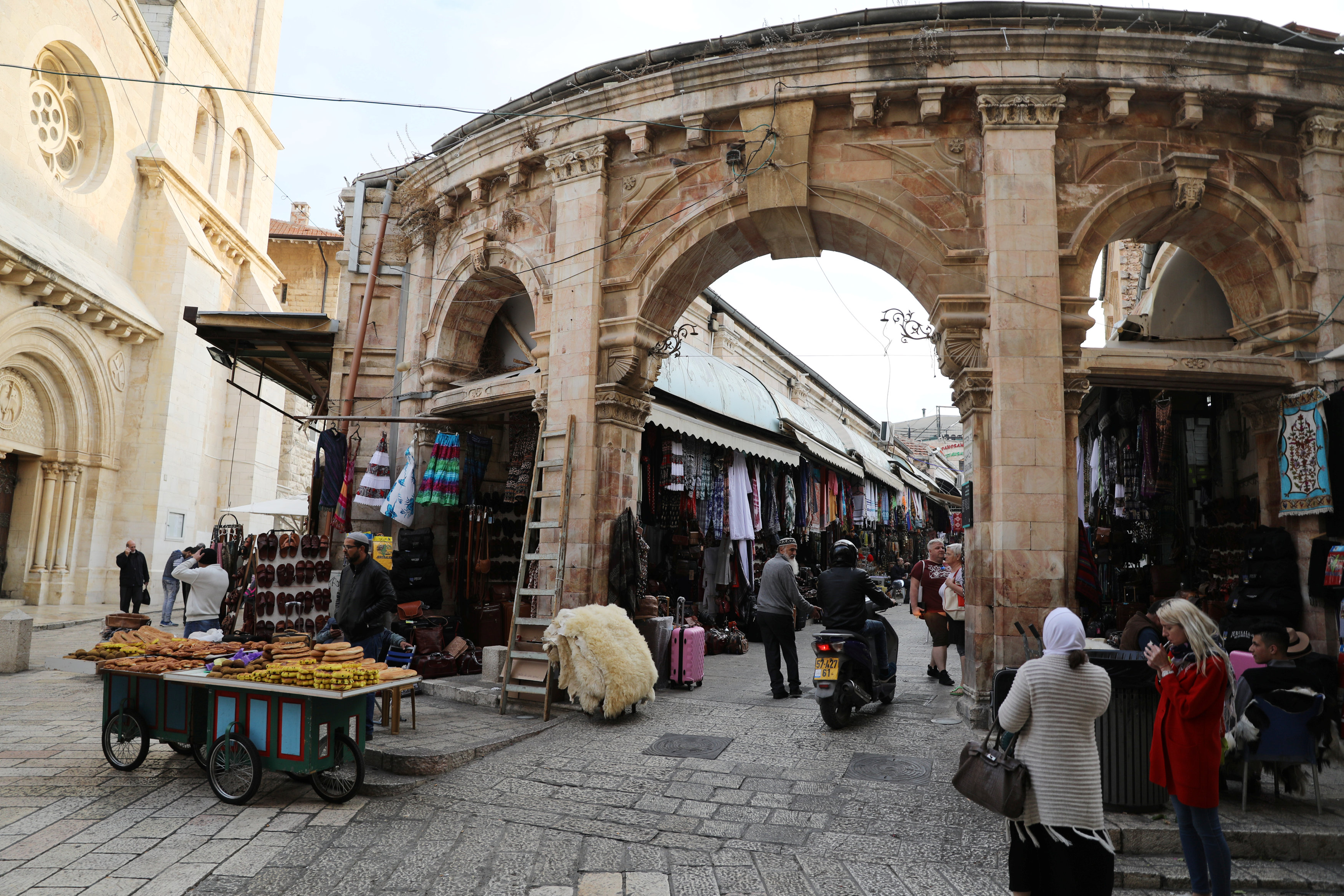 耶路撒冷至今仍是个无国家的城市。图示老城区即东耶路撒冷，是巴勒斯坦人主要的居住地区。-路透社-