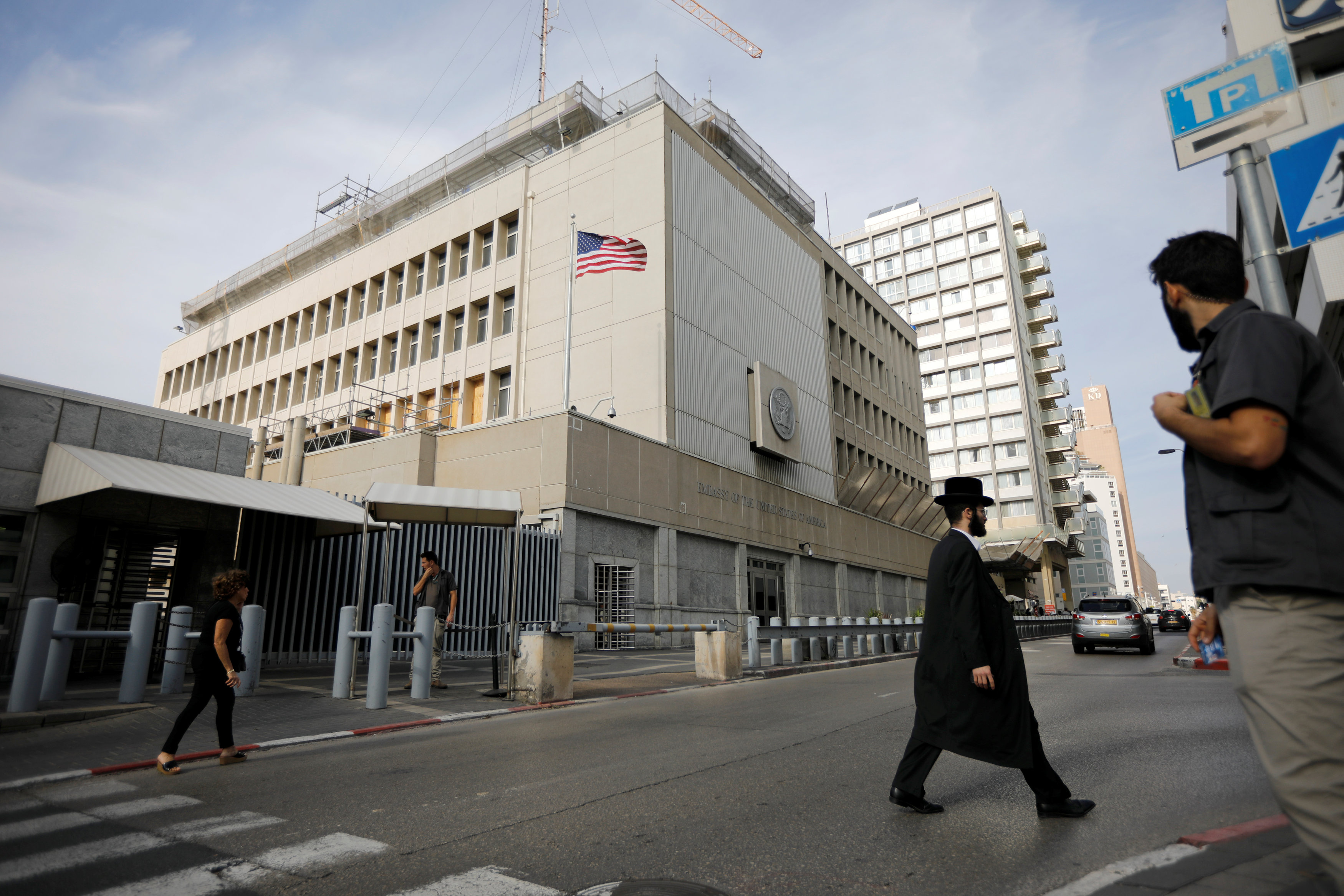 美国驻以色列大使馆即将从特拉维夫（图）迁移至圣城耶路撒冷。-路透社-