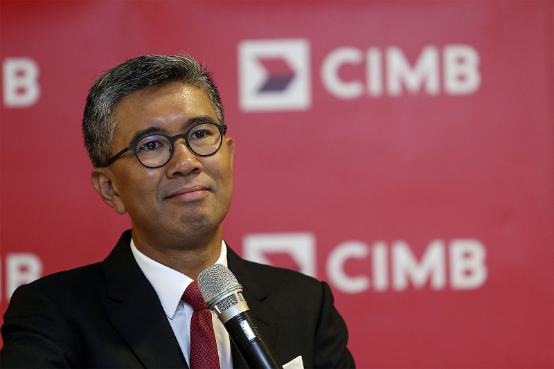 CIMB Group CEO Tengku Datuk Sri Zafrul Aziz speaks at media briefing and Q&A session during CIMB 10th Annual Malaysia Corporate Day in Kuala Lumpur January 4, 2018. u00e2u20acu201d Picture by Yusof Mat Isa