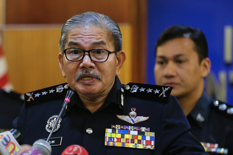 City Police Chief Datuk Mazlan Lazim gives his statement during the Black Money scam in IPK Kuala Lumpur January 29, 2018. u00e2u20acu201d Picture by Ahmad Zamzahuri