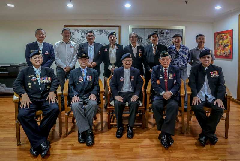 华裔退伍军人协会有近100名成员。-Firdaus Latif摄-
