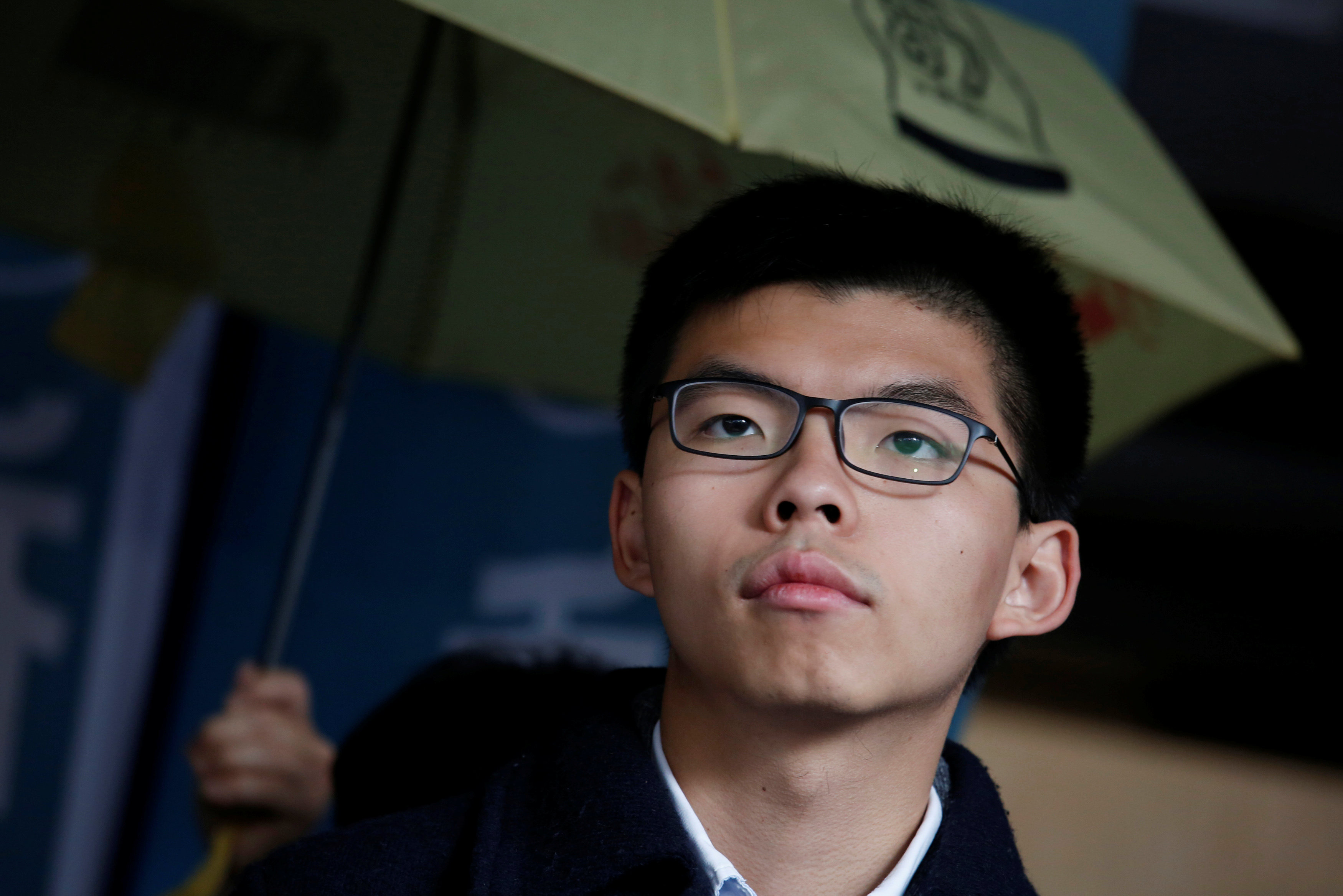 Former student leader Joshua Wong reacts outside High Court before receiving his sentence in Hong Kong, China January 17, 2018. u00e2u20acu201d Reuters pic 