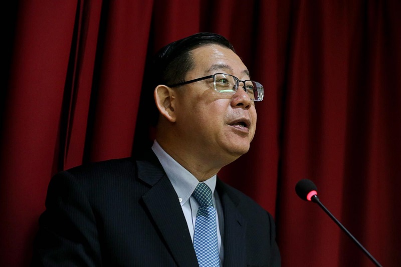 Penang Chief Minister Lim Guan Eng speaks at the signing ceremony between JLL Malaysia Sdn Bhd and Penang Development Corporation in George Town February 26, 2018. u00e2u20acu201d Picture by Sayuti Zainudin