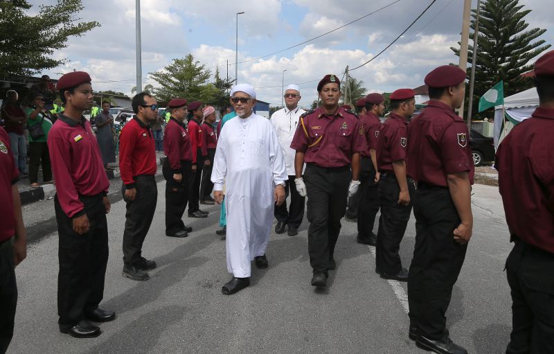 PAS President, Hadi Awang, at the launch of Wisma Purnama Pas in Pengkalan, Ipoh February 3, 2018. u00e2u20acu201d Picture by Pheong Kar Yu