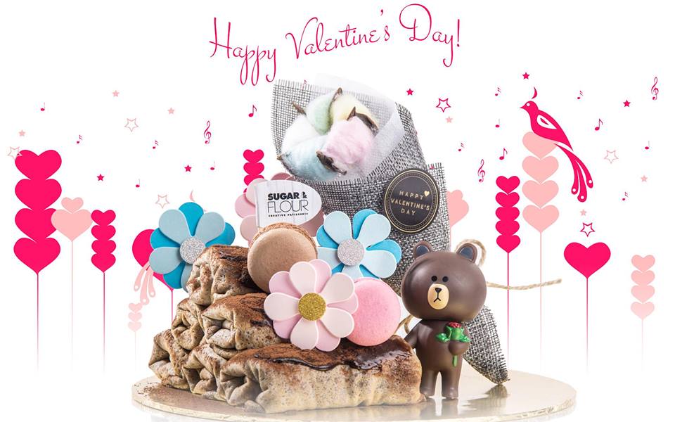 情人节蛋糕也会不错的选择呢,配上一支香槟,找个看到浪漫星空的地方吃,更好过人挤人吃情人节套餐啦。-摘自Sugar&Flour粉丝专页-