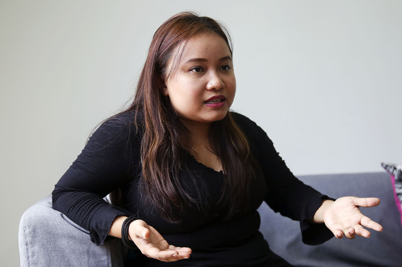 Gabungan Kiri committee member Maryam Lee speaks with Malay Mail in Petaling Jaya February 4, 2018. u00e2u20acu201d Picture by Yusof Mat Isa
