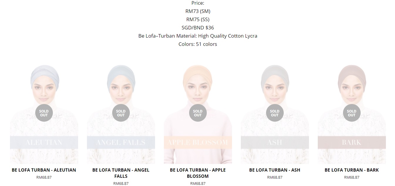 Be Lofa Turban头巾系列，在夜店推展后不到24小时就全数售罄！-网络截图-