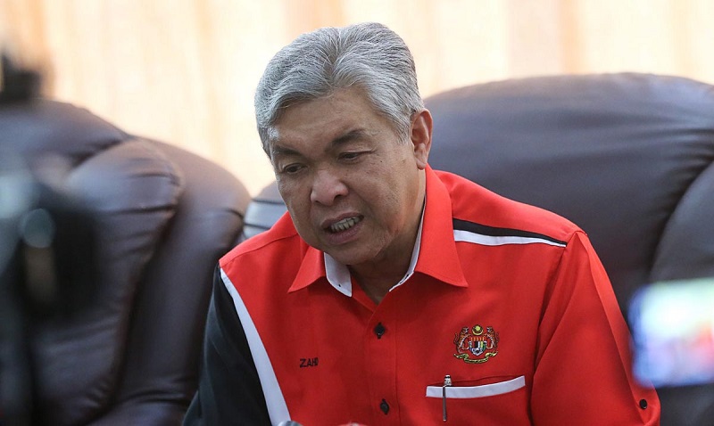 Datuk Seri Ahmad Zahid Hamidi speaks during a press conference in Kepala Batas March 15, 2018. u00e2u20acu2022 Picture by Sayuti Zainudin