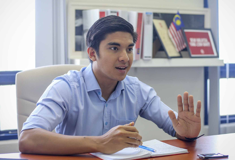 Parti Pribumi Bersatu Malaysia (PPBM) Youth chief Syed Saddiq Syed Abdul Rahman speaks to Malay Mail during interview in Petaling Jaya March 25, 2018. u00e2u20acu201d Picture by Firdaus Latif