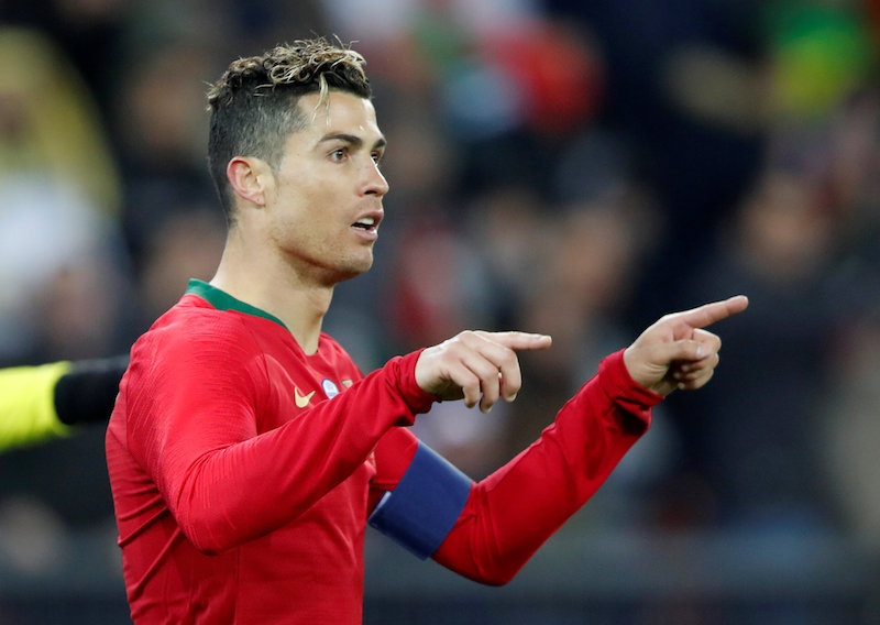 Portugal's Cristiano Ronaldo celebrates scoring a goal against Egypt during the International Friendly in Letzigrund, Zurich March 23, 2018. u00e2u20acu201d Reuters pic