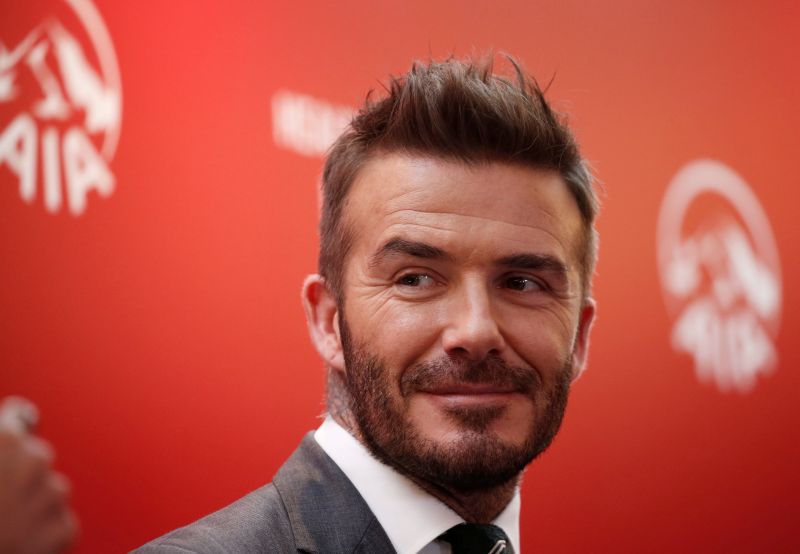 David Beckham attends an insurance company charity event to encourage and assist young Indonesian football players around the country in Jakarta March 26, 2018. u00e2u20acu201d Reuters pic