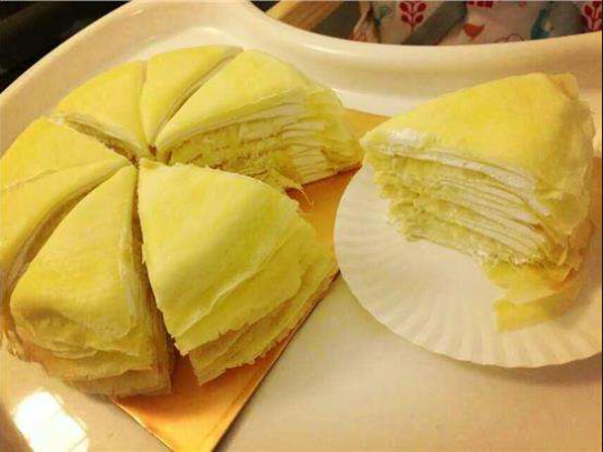 榴莲千层糕单看就很美味了。-摘自澳洲生活网-